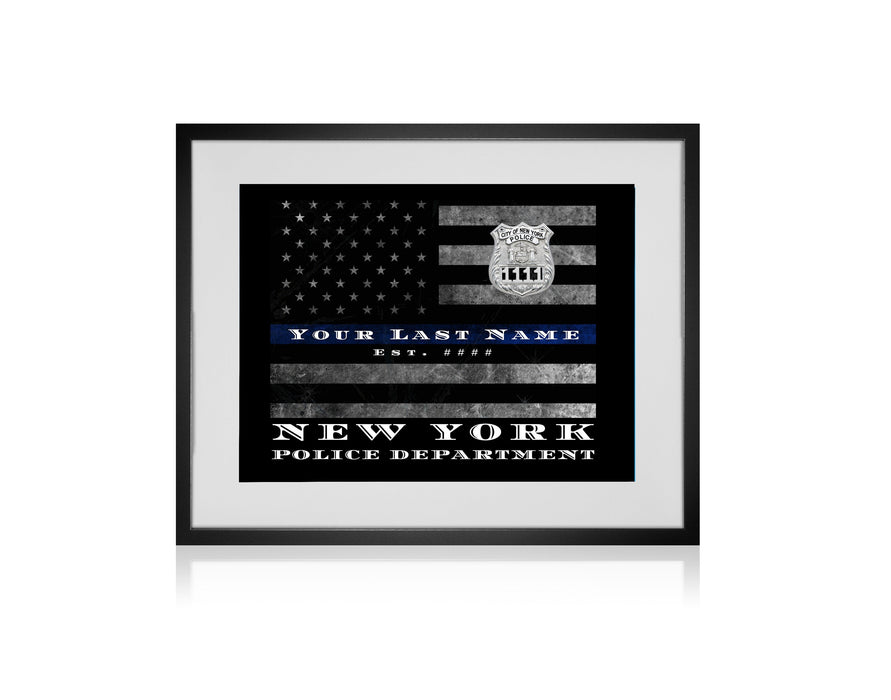 Retirement Police officer Gift Thin Blue line Flag