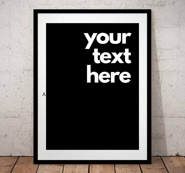 Custom sign Quote print sign art, framed quote print, custom sign wall