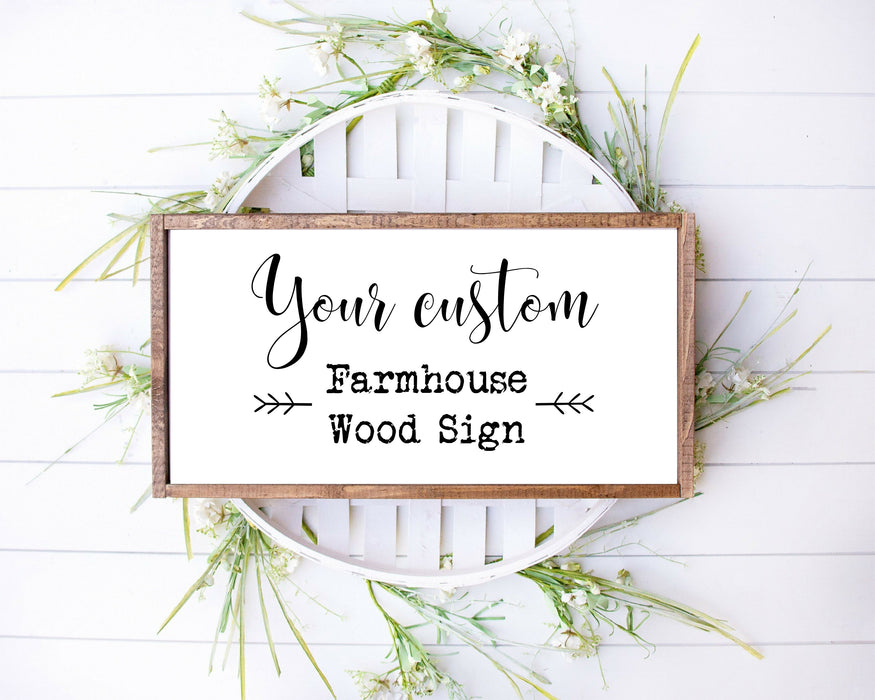Farmhouse Wood Signs for bedroom kitchen living room decor