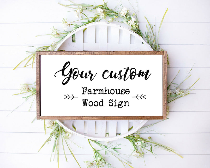 Farmhouse Wood Signs for bedroom kitchen living room decor