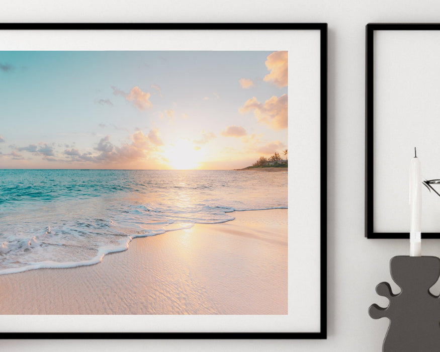 Beach landscape framed art - Modern Memory Design Picture frames - New Jersey Frame shop custom framing