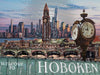 Hoboken wall art  poster print NYC skyline welcome sign nj transit