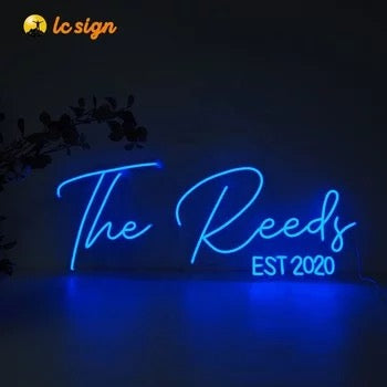 Custom Neon Sign Light Wedding Neon Signs LastName Decorations Personalized 