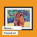 Highland Cow framed Art Print 