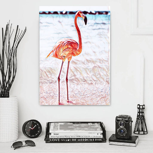 Flamingo framed art home wall decor animal art
