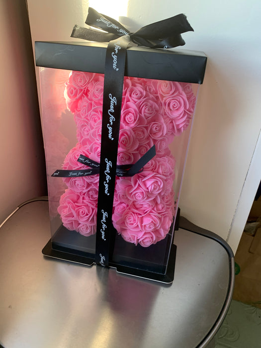 Rose bear box 12 inch gift for her