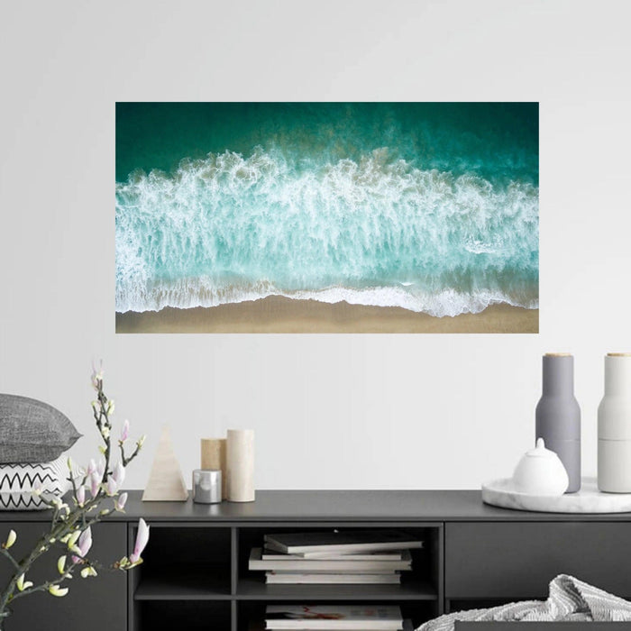 Beach wave landscape Wall art - Modern Memory Design Picture frames - New Jersey Frame shop custom framing