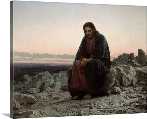 Jesus Christ In The Wilderness By Ivan Nikolaevich Kramskoi Art