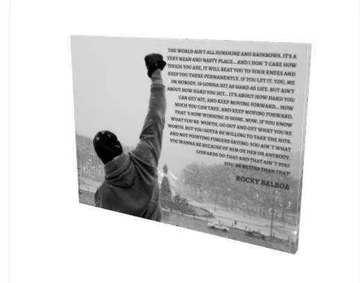 Rocky Balboa Quote Canvas